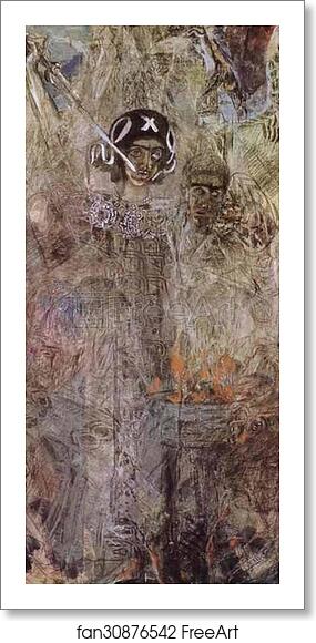 Free art print of The Vision of the Prophet Ezekiel by Mikhail Vrubel Free art print of The Vision of the Prophet Ezekiel by Mikhail Vrubel