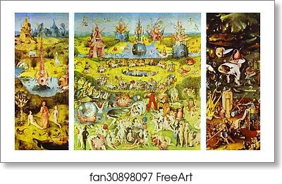 Free art print of Garden of Earthly Delights (Triptych) by Hieronymus Bosch