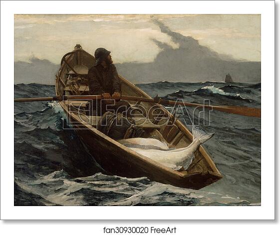 Free art print of The Fog Warning / Halibut Fishing by Winslow Homer Free art print of The Fog Warning / Halibut Fishing by Winslow Homer