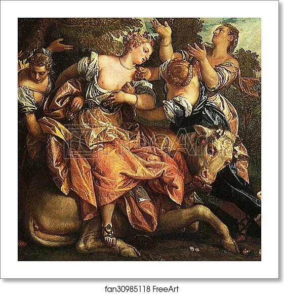Free art print of The Rape of Europa. Detail by Paolo Veronese Free art print of The Rape of Europa. Detail by Paolo Veronese