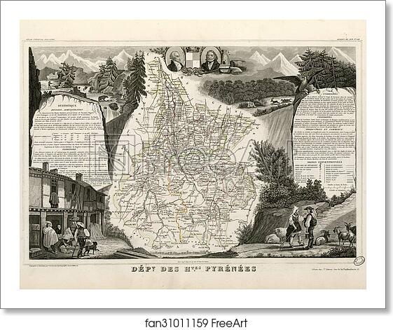 Free art print of Dépt. des Hautes Pyrénées (région du sud) by Victor Jules Levasseur Free art print of Dépt. des Hautes Pyrénées (région du sud) by Victor Jules Levasseur