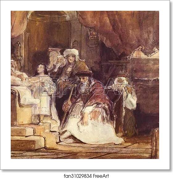 Free art print of Samuel in the Temple by Sir David Wilkie Free art print of Samuel in the Temple by Sir David Wilkie