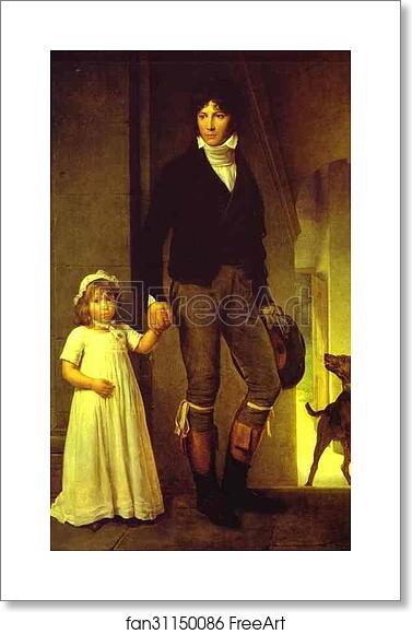 Free art print of Portrait of the Painter Jean-Baptiste Isabey (1767-1855) with His Daughter by Baron François-Pascal-Simon Gérard