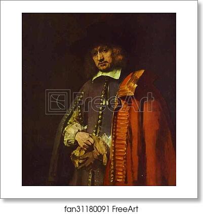 Free art print of Portrait of Jan Six by Rembrandt Harmenszoon Van Rijn