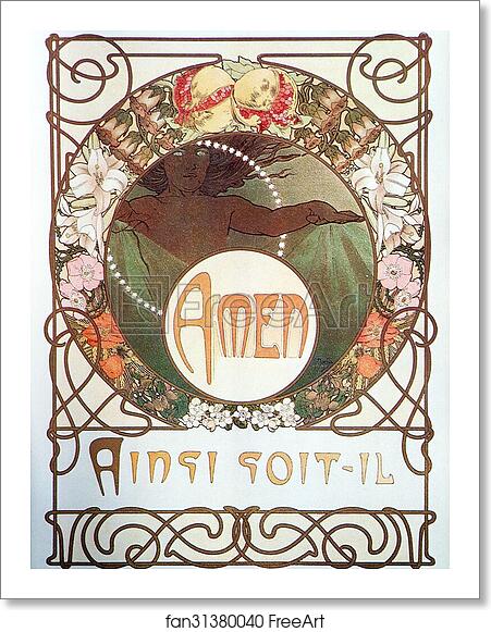 Free art print of Le Pater by Alphonse Mucha Free art print of Le Pater by Alphonse Mucha