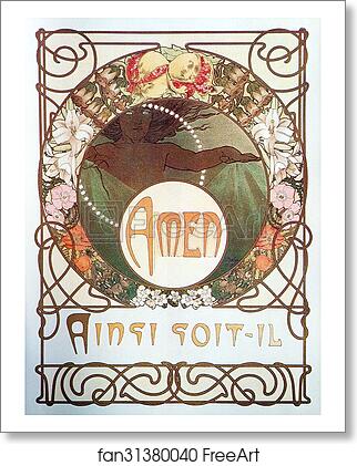 Free art print of Le Pater by Alphonse Mucha Free art print of Le Pater by Alphonse Mucha