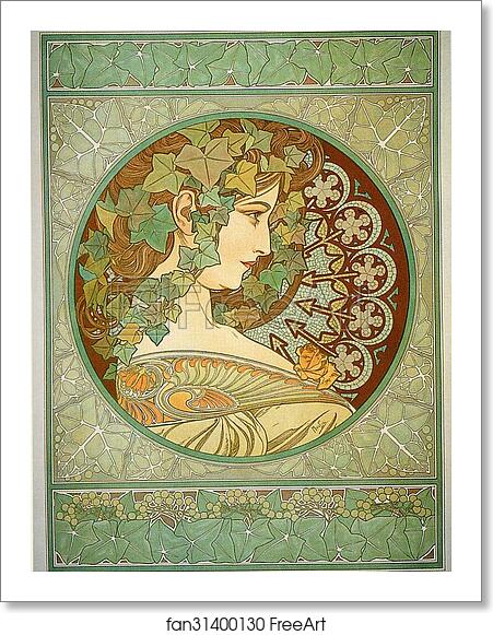Free art print of Ivy by Alphonse Mucha Free art print of Ivy by Alphonse Mucha