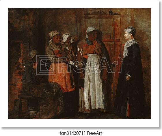 Free art print of A Visit from the Old Mistress by Winslow Homer Free art print of A Visit from the Old Mistress by Winslow Homer