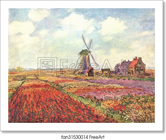 Free art print of Tulip fields in Holland by Claude Monet Free art print of Tulip fields in Holland by Claude Monet