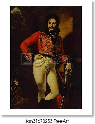 Free art print of Portrait of D. V.(?) Davydov by Orest Kiprensky Free art print of Portrait of D. V.(?) Davydov by Orest Kiprensky