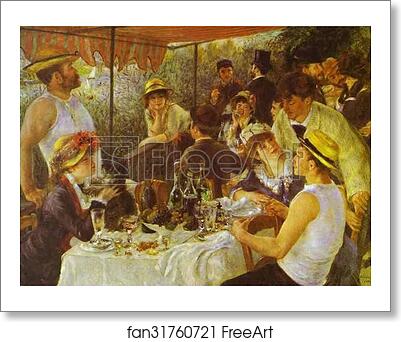 Free art print of The Luncheon of the Boating Party by Pierre-Auguste Renoir Free art print of The Luncheon of the Boating Party by Pierre-Auguste Renoir