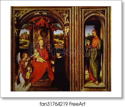 Free art print of Altar of Saints John the Baptist and John the Evangelist by Hans Memling