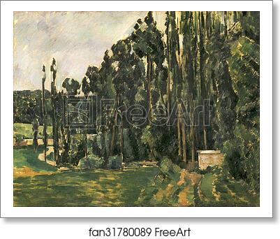 Free art print of Poplars by Paul Cézanne Free art print of Poplars by Paul Cézanne