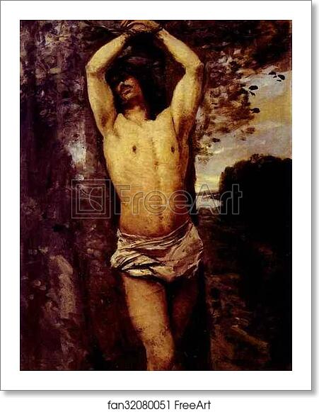 Free art print of Saint Sebastian by Jean-Baptiste-Camille Corot