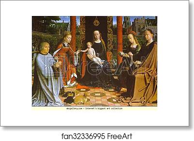 Free art print of The Mystic Marriage of St. Catherine by Gerard David