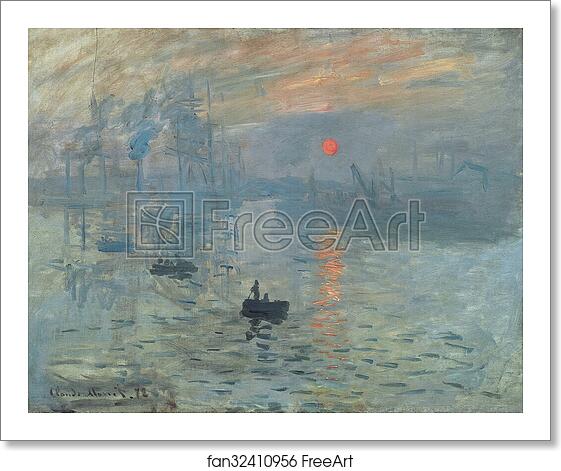 Free art print of Impression, Sunrise by Claude Monet Free art print of Impression, Sunrise by Claude Monet