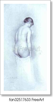 Free art print of After the Bath by Pierre-Auguste Renoir
