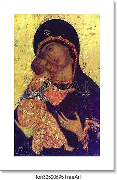 Free art print of The Virgin of Vladimir. Detail by Andrei Rublev Free art print of The Virgin of Vladimir. Detail by Andrei Rublev