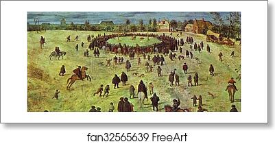 Free art print of The Procession to Calvary. Detail by Pieter Bruegel The Elder