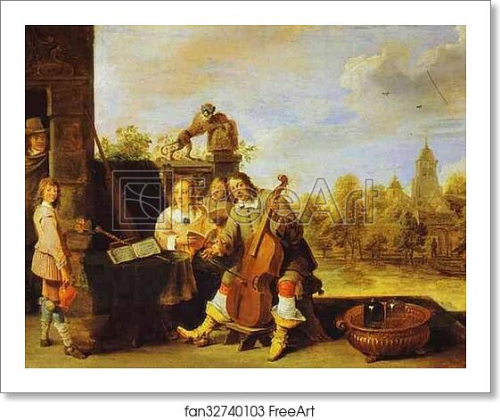 Free art print of The Painter and His Family by David Teniers The Younger Free art print of The Painter and His Family by David Teniers The Younger