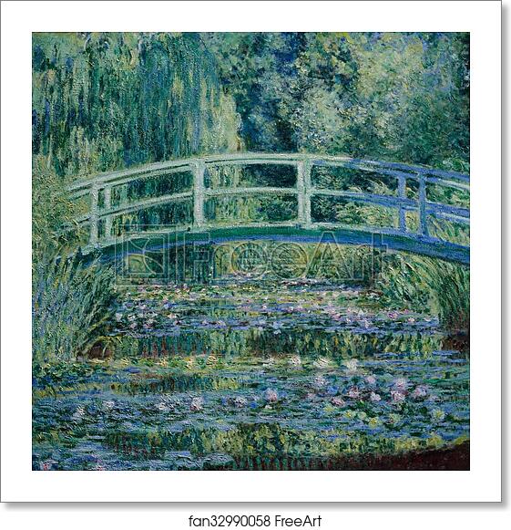 Free art print of Water Lilies and Japanese Bridge by Claude Monet