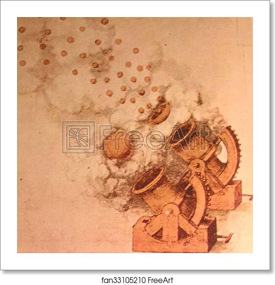 Free art print of Drawing of Cannons by Leonardo Da Vinci Free art print of Drawing of Cannons by Leonardo Da Vinci
