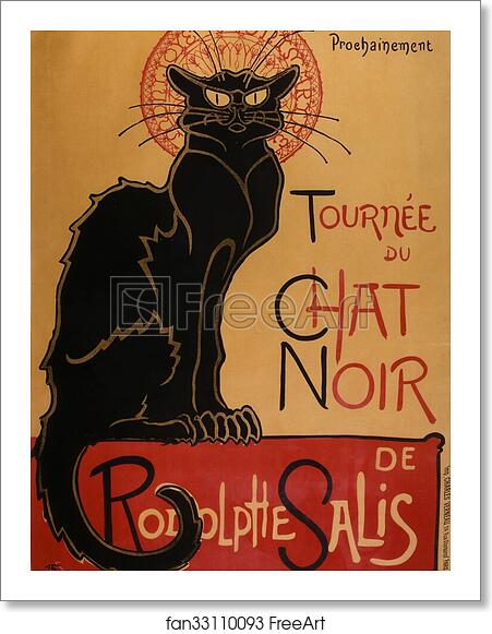 Free art print of Tournée du Chat Noir de Rodolphe Salis by Théophile Steinlen Free art print of Tournée du Chat Noir de Rodolphe Salis by Théophile Steinlen