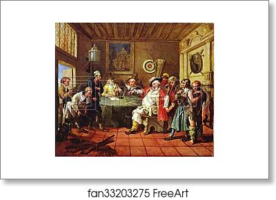 Free art print of Falstaff Examining His Recruits by William Hogarth Free art print of Falstaff Examining His Recruits by William Hogarth