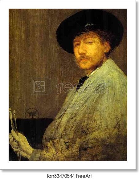Free art print of Arrangement in Gray: Portrait of the Painter by James Abbott Mcneill Whistler Free art print of Arrangement in Gray: Portrait of the Painter by James Abbott Mcneill Whistler