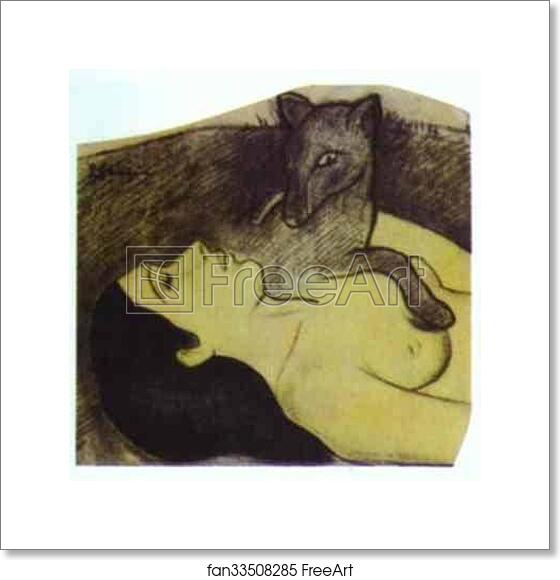 Free art print of Study for La perte de Pucelage (The Loss of Virginity) by Paul Gauguin