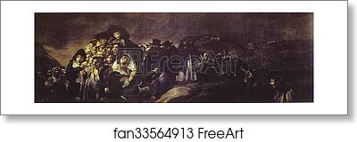 Free art print of A Pilgramige to San Isido by Francisco De Goya Y Lucientes