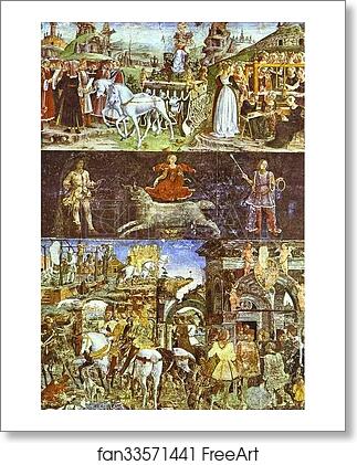 Free art print of "March" from the Cycle of the Months by Francesco Del Cossa