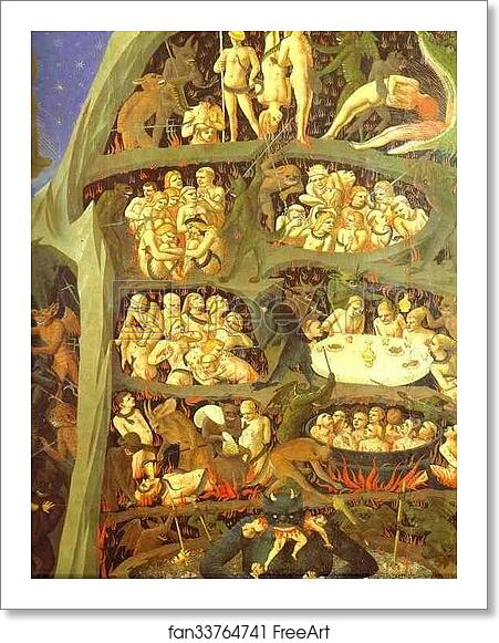 Free Art Print Of The Last Judgement Detail The Damned By Fra Angelico C 1431 Tempera On Wood 105 X 210 Cm Museo Di San Marco Florence Italy Freeart Fan