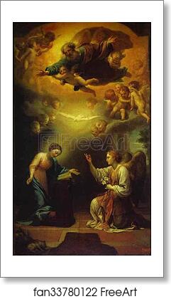 Free art print of Annunciation by Anton Raphael Mengs