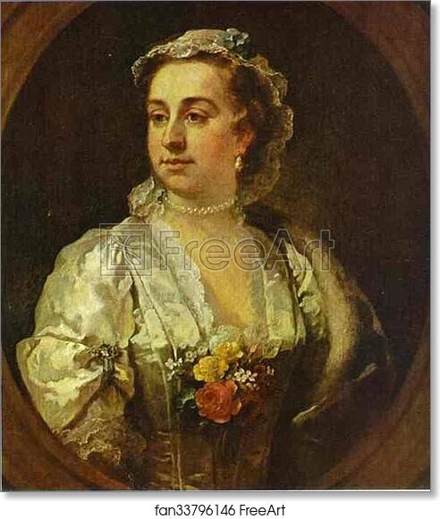 Free art print of Mrs. Catherine Edwards by William Hogarth
