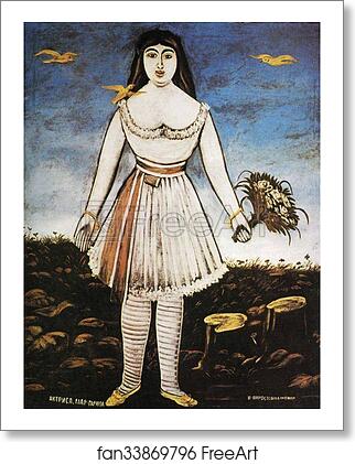 Free art print of Actress Margarita by Niko Pirosmani Free art print of Actress Margarita by Niko Pirosmani