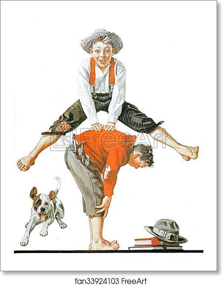 Free art print of Leap by Norman Rockwell Free art print of Leap by Norman Rockwell