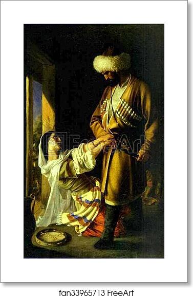 Free art print of Leila and Khaji-Abrek (based on the poem Khaji-Abrek by Mikhail Lermontov) by Nikolay Gay Free art print of Leila and Khaji-Abrek (based on the poem Khaji-Abrek by Mikhail Lermontov) by Nikolay Gay