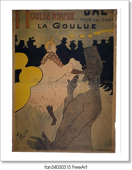 Free art print of Moulin Rouge by Henri De Toulouse-Lautrec