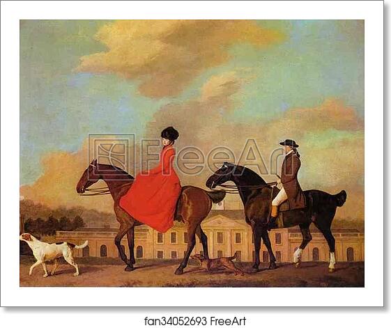 Free art print of John and Sophia Musters Out Riding at Colwick Hall by George Stubbs