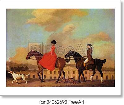 Free art print of John and Sophia Musters Out Riding at Colwick Hall by George Stubbs