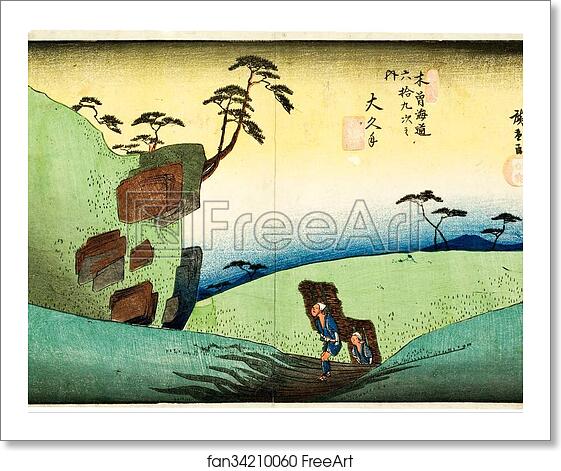 Free art print of Woodcut by Utagawa Hiroshige Free art print of Woodcut by Utagawa Hiroshige