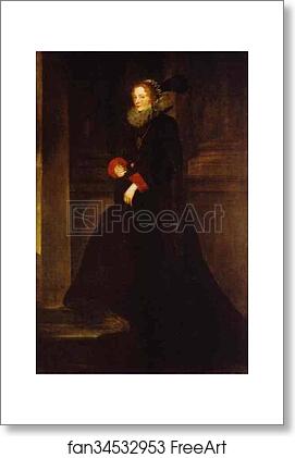Free art print of Portrait of Marchesa Geronima Spinola by Sir Anthony Van Dyck