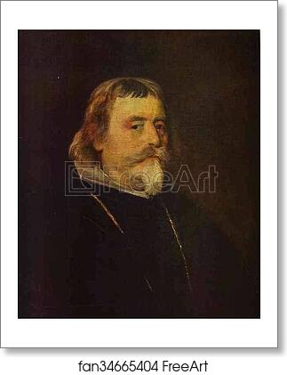Free art print of Portrait of an Old Gentleman with a Gold Chain and Cross of Order by Diego Velázquez