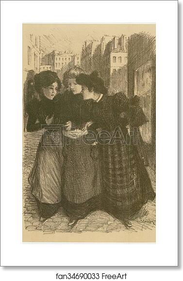 Free art print of Original drawing for Les Maîtres de l’Affiche from issue 40, Mar. 1899. by Théophile Steinlen Free art print of Original drawing for Les Maîtres de l’Affiche from issue 40, Mar. 1899. by Théophile Steinlen