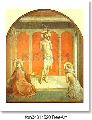 Free art print of Flagellation by Fra Angelico