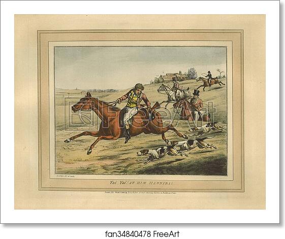 Free art print of Yoi Yoi! At him Hannibal by Henry Thomas Alken Free art print of Yoi Yoi! At him Hannibal by Henry Thomas Alken