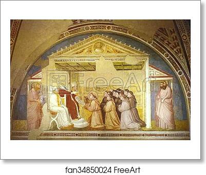 Free art print of Confirmation of the Rule by Giotto