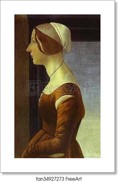 Free art print of Portrait of a Woman by Alessandro Botticelli Free art print of Portrait of a Woman by Alessandro Botticelli