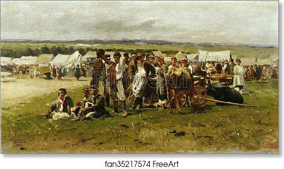 Free art print of Market by Vladimir Makovsky